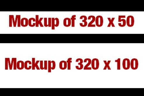 Expat Ads Mobile Duo package – 2 mobile banner designs in 320x50 and 320x100 sizes for $45